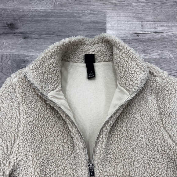 H&M Sherpa / Teddy zip up sweater jacket - Picture 2 of 5